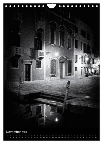 Produktbild: Venice Noir - Das etwas andere Venedig (Wandkalender 2026 DIN A4 hoch), CALVENDO Monatskalender