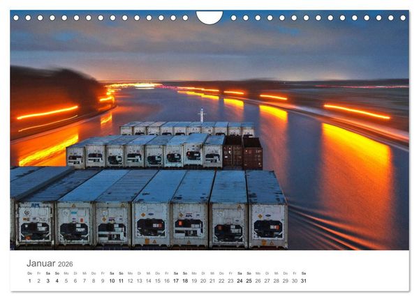 Produktbild: Faszination Schifffahrt - Schiffspassagen (Wandkalender 2026 DIN A4 quer), CALVENDO Monatskalender