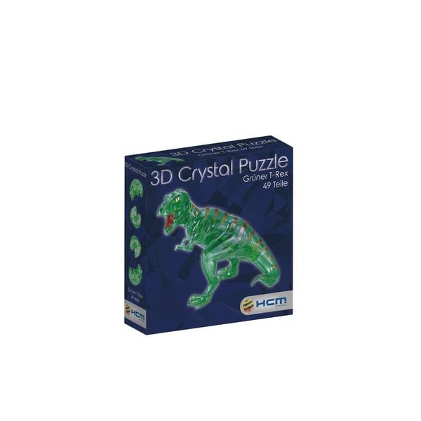 Produktbild: Crystal Puzzle - T-Rex Gr&uuml;n - 49 Teile
