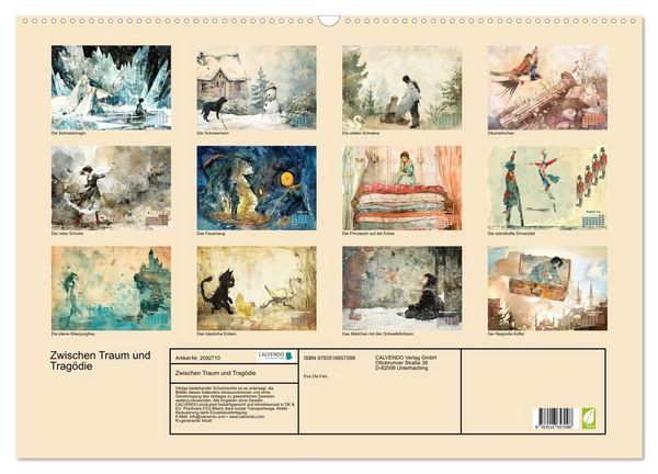 Produktbild: Zwischen Traum und Trag&ouml;die (Wandkalender 2026 DIN A2 quer), CALVENDO Monatskalender