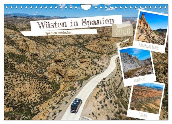 Produktbild: W&uuml;sten in Spanien (Wandkalender 2026 DIN A4 quer), CALVENDO Monatskalender