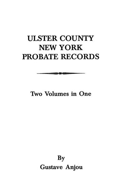 Produktbild: Ulster County, New York Probate Records