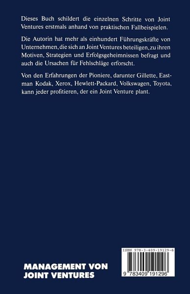 Produktbild: Management von Joint Ventures