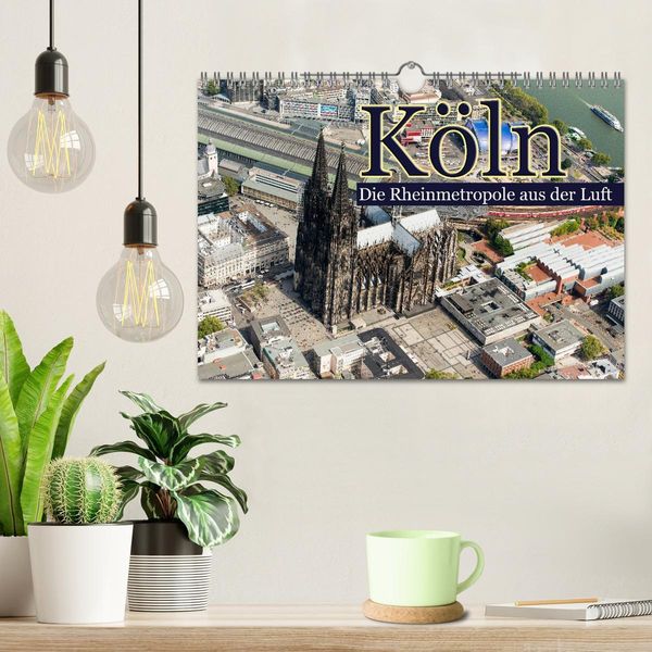 Produktbild: K&ouml;ln - Die Rheinmetropole aus der Luft (Wandkalender 2026 DIN A4 quer), CALVENDO Monatskalender