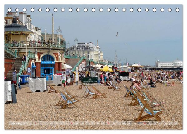 Produktbild: Brighton Pier Bunter Sommer (Tischkalender 2026 DIN A5 quer), CALVENDO Monatskalender