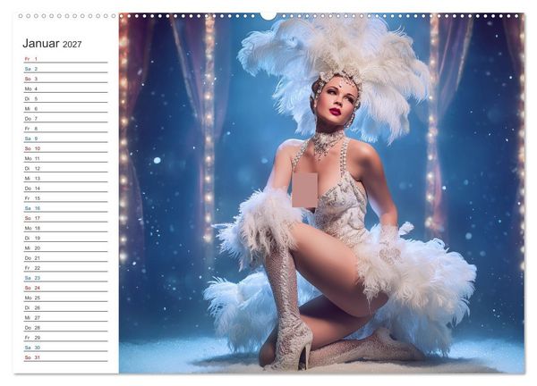 Produktbild: Burlesque Glamour (hochwertiger Premium Wandkalender 2027 DIN A2 quer), Kunstdruck in Hochglanz