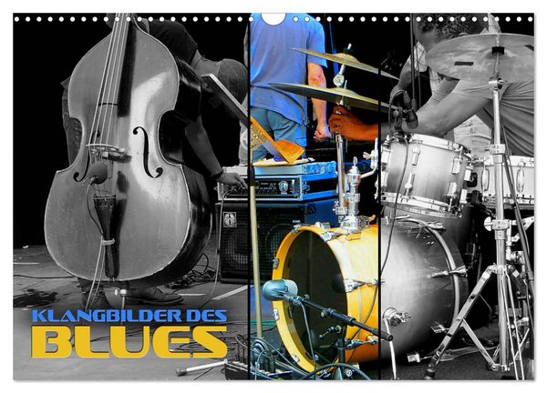 Produktbild: Klangbilder des Blues (Wandkalender 2026 DIN A3 quer), CALVENDO Monatskalender