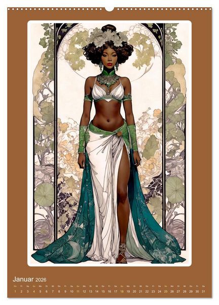 Produktbild: Illustrationskunst der Belle &Eacute;poque (hochwertiger Premium Wandkalender 2026 DIN A2 hoch), Kunstdruck in Hochglanz