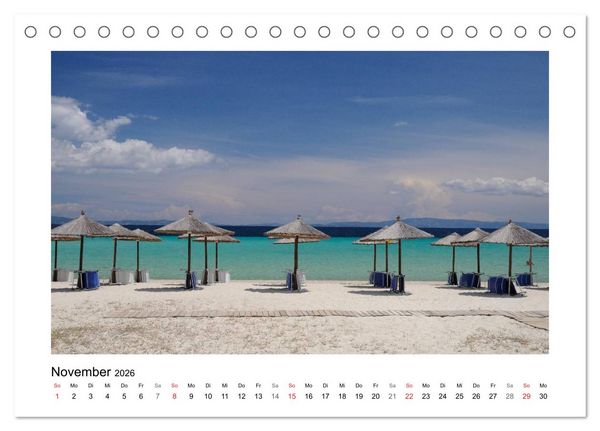 Produktbild: Nordgriechenland &ndash; Pilion, Meteora, Sithonia (Tischkalender 2026 DIN A5 quer), CALVENDO Monatskalender