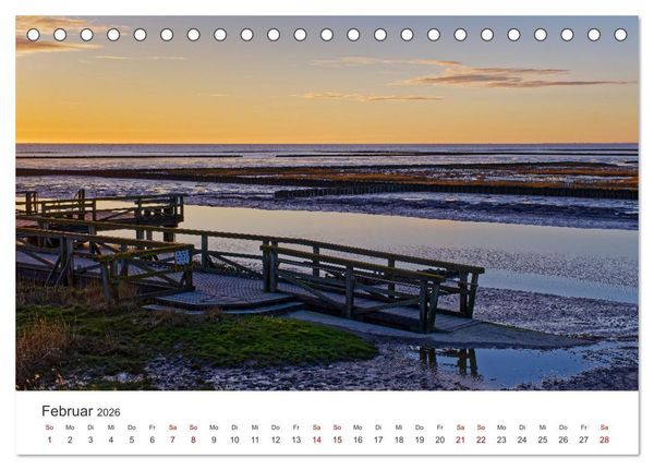 Produktbild: Schutzgebiet Wattenmeer (Tischkalender 2026 DIN A5 quer), CALVENDO Monatskalender