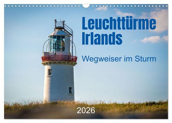 Leuchttürme Irlands (Wandkalender 2026 DIN A3 quer), CALVENDO Monatskalender