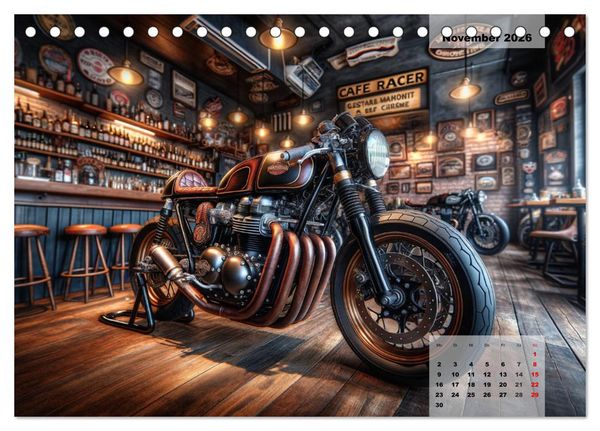 Produktbild: Custom Dreams - Showbike Wonders (Tischkalender 2026 DIN A5 quer), CALVENDO Monatskalender