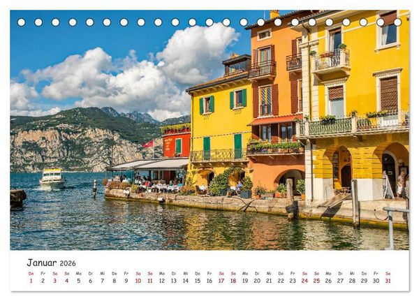 Produktbild: Malcesine am Gardasee (Tischkalender 2026 DIN A5 quer), CALVENDO Monatskalender