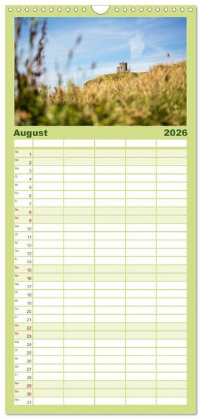 Produktbild: Familienplaner 2026 - Naturschauspiel Irland mit 5 Spalten (Wandkalender, 21 x 45 cm) CALVENDO