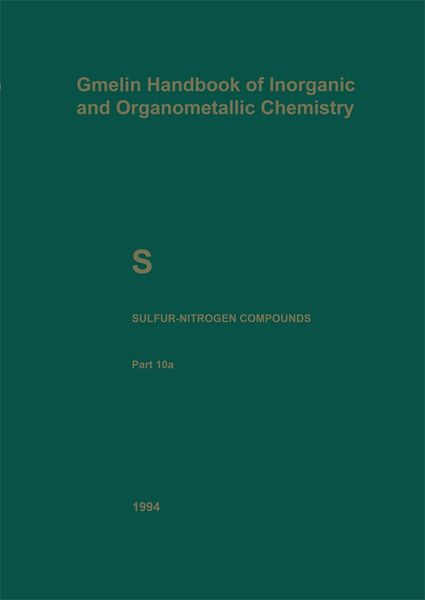 Produktbild: S Sulfur-Nitrogen Compounds
