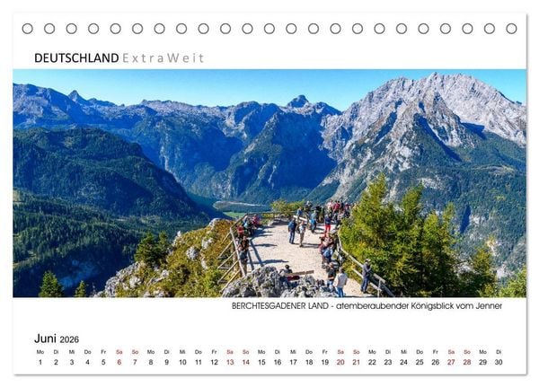 Produktbild: Impressionen aus dem Berchtesgadener Land (Tischkalender 2026 DIN A5 quer), CALVENDO Monatskalender