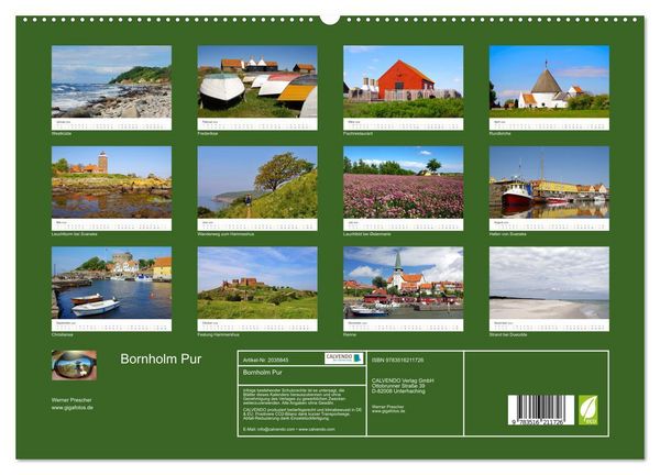 Produktbild: Bornholm Pur (hochwertiger Premium Wandkalender 2026 DIN A2 quer), Kunstdruck in Hochglanz