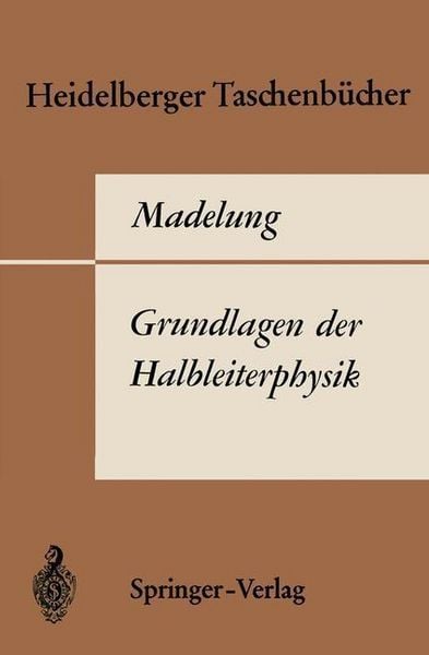 Produktbild: Grundlagen der Halbleiterphysik