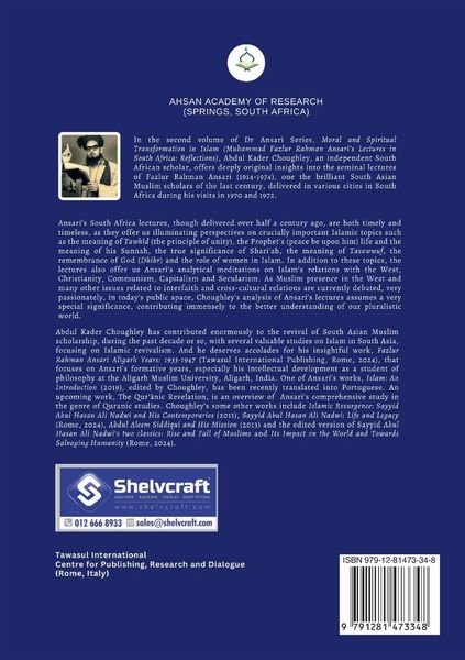 Produktbild: Moral and Spiritual Transformation in Islam, Muhammad Fazlur Rahman Ansari' Lectures in South Africa