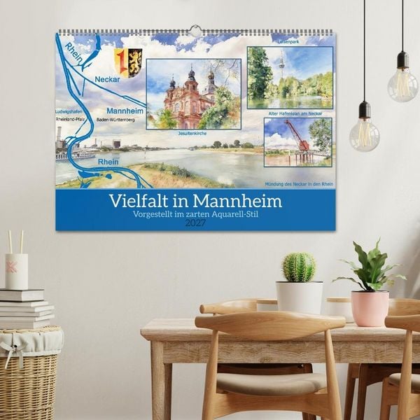 Produktbild: Vielfalt in Mannheim (Wandkalender 2027 DIN A2 quer), CALVENDO Monatskalender
