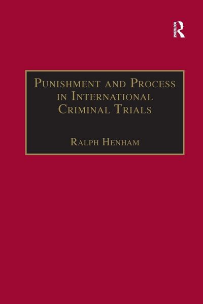 Produktbild: Punishment and Process in International Criminal Trials