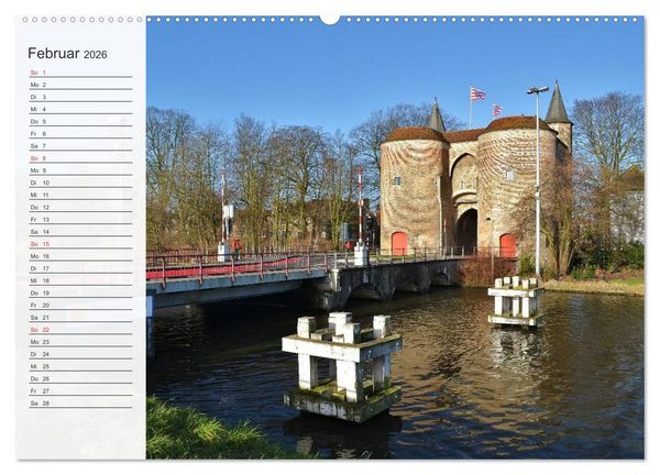 Produktbild: Belgien entdecken - Br&uuml;gge und Leuven (Wandkalender 2026 DIN A2 quer), CALVENDO Monatskalender