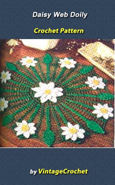 Produktbild: Daisy Web Doily Vintage Crochet Pattern eBook