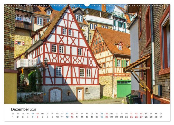 Produktbild: Weinheim - Eine Perle an der Bergstra&szlig;e (Wandkalender 2026 DIN A2 quer), CALVENDO Monatskalender