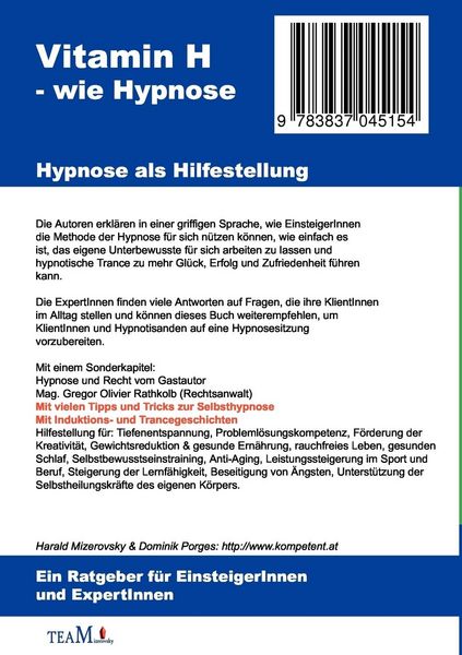 Produktbild: Vitamin H &ndash; wie Hypnose