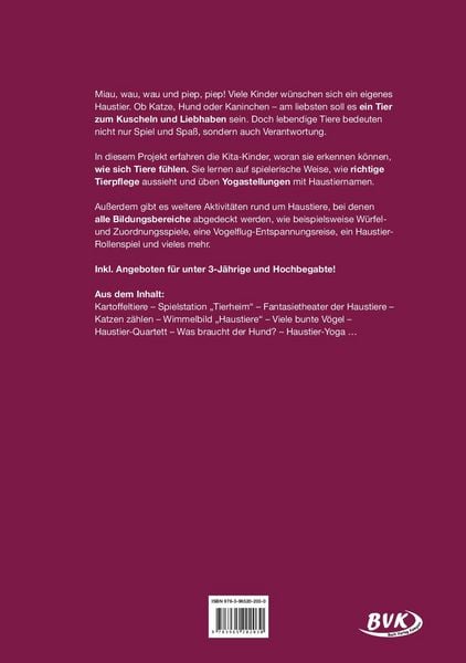 Produktbild: Kita aktiv Projektmappe Haustiere
