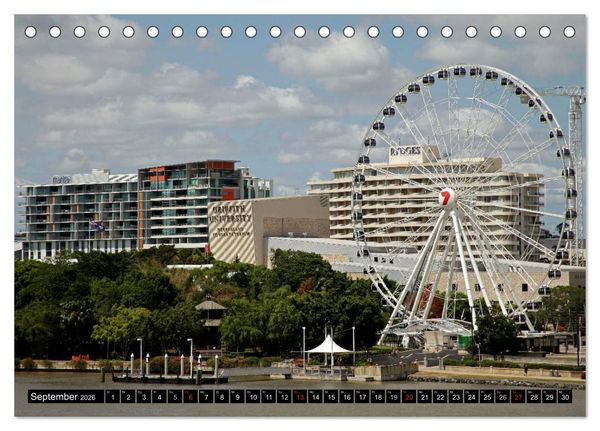 Produktbild: Brisbane (Tischkalender 2026 DIN A5 quer), CALVENDO Monatskalender