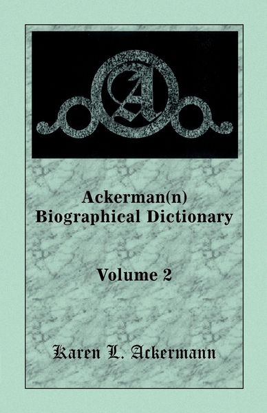 Produktbild: Ackerman(n) Biographical Dictionary, Volume 2