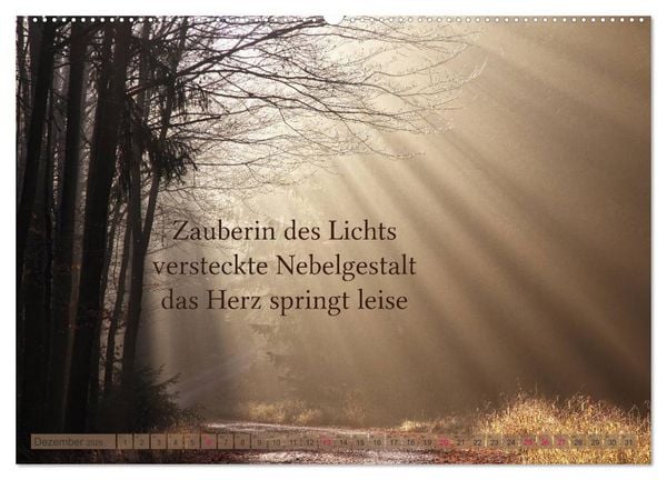 Produktbild: Haiku - Gedichte in 17 Silben (Wandkalender 2026 DIN A2 quer), CALVENDO Monatskalender