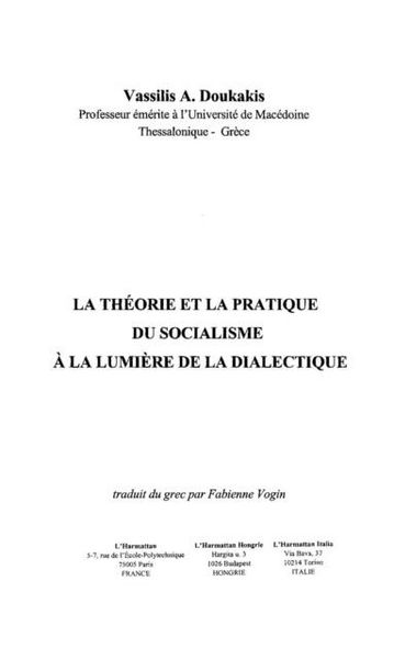 Produktbild: Theorie et la pratique du socialisme