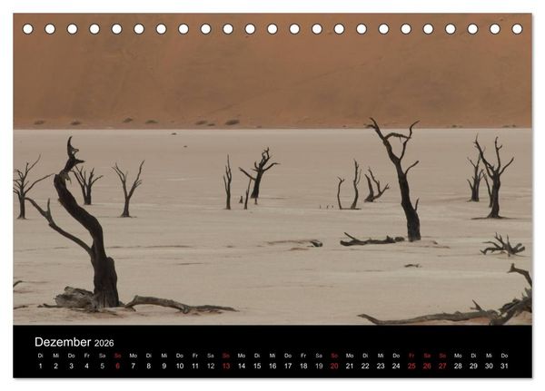 Produktbild: W&uuml;stenzauber Namibia (Tischkalender 2026 DIN A5 quer), CALVENDO Monatskalender