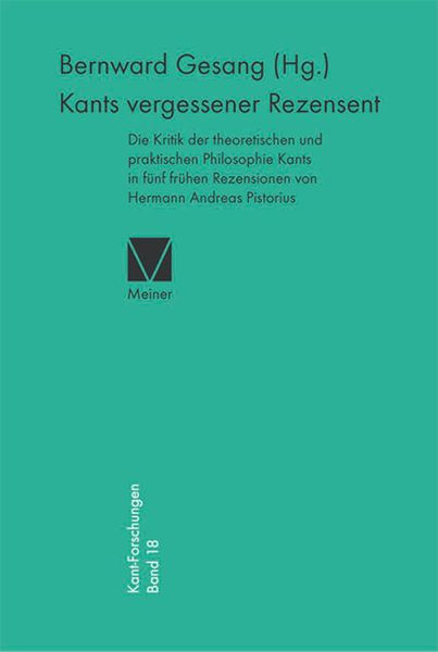 Produktbild: Kants vergessener Rezensent