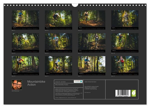 Produktbild: Mountainbike Action (Wandkalender 2026 DIN A3 quer), CALVENDO Monatskalender