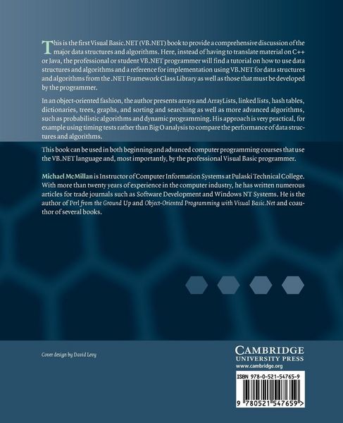 Produktbild: Data Structures and Algorithms Using Visual Basic.Net