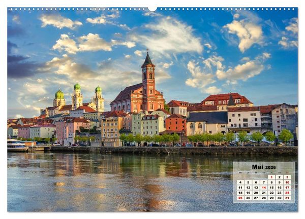 Produktbild: Die sch&ouml;ne blaue Donau (hochwertiger Premium Wandkalender 2026 DIN A2 quer), Kunstdruck in Hochglanz