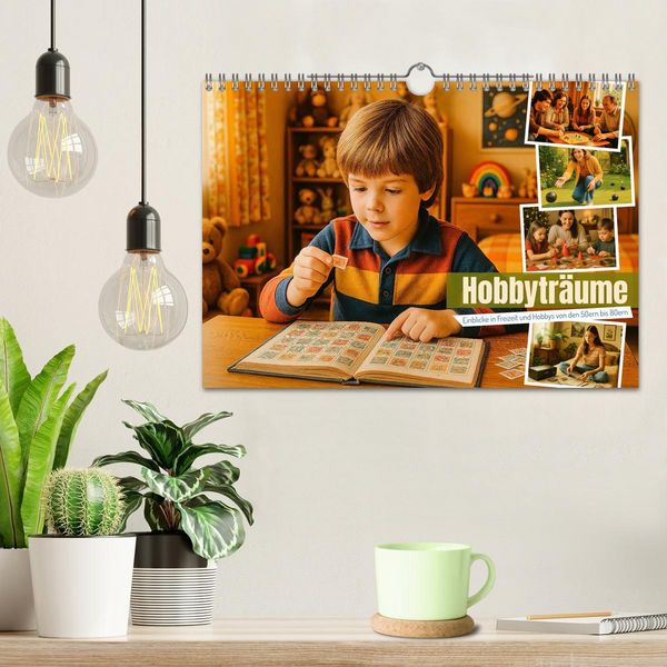 Produktbild: Hobbytr&auml;ume - Einblicke in Freizeit und Hobbys von den 50ern bis 80ern (Wandkalender 2026 DIN A4 quer), CALVENDO Monatskalender