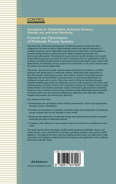 Produktbild: Control and Optimization of Multiscale Process Systems