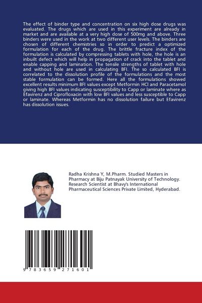 Produktbild: Brittle Fracture Index as a Tool for Tablet Binder Selection