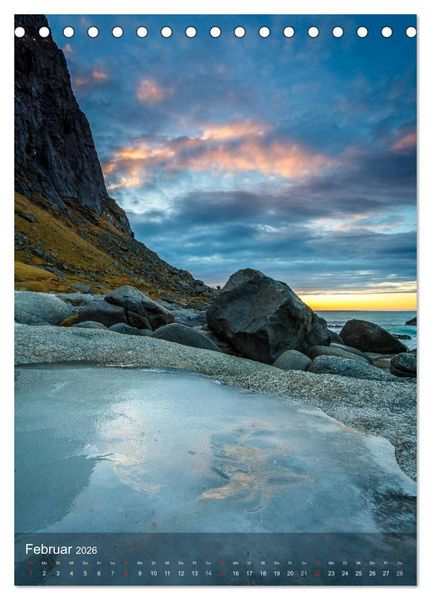 Produktbild: Mystische Lofoten (Tischkalender 2026 DIN A5 hoch), CALVENDO Monatskalender