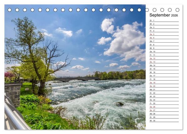 Produktbild: NIAGARAF&Auml;LLE Idyllische Impressionen bei Tag und Nacht (Tischkalender 2026 DIN A5 quer), CALVENDO Monatskalender