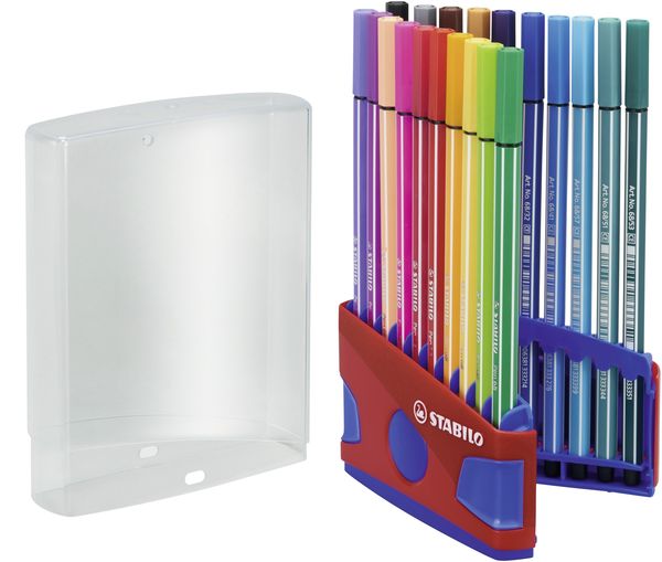 Premium-Filzstift - STABILO Pen 68 - ColorParade - 20er Pack - mit 20 verschiedenen Farben