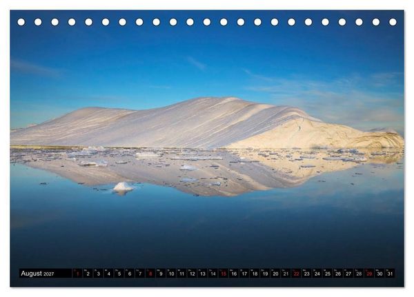 Produktbild: Ilulissat Eisfjord, Gr&ouml;nland. EIS - FORM UND LICHT (Tischkalender 2027 DIN A5 quer), CALVENDO Monatskalender