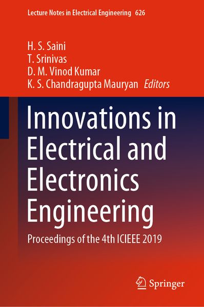 Produktbild: Innovations in Electrical and Electronics Engineering