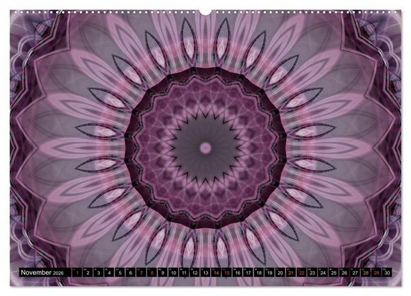 Produktbild: Energie - Mandalas, Spiritualit&auml;t durch die Farbe Lila (hochwertiger Premium Wandkalender 2026 DIN A2 quer), Kunstdruck in Hochglanz