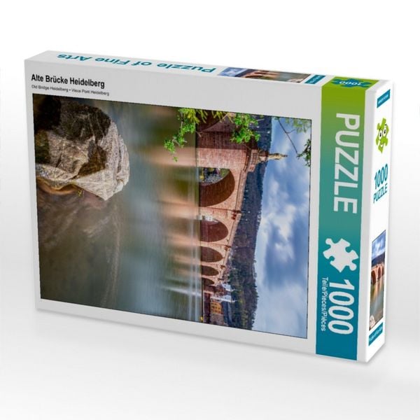 CALVENDO Puzzle Alte Brücke Heidelberg | 1000 Teile Lege-Größe 64x48cm Foto-Puzzle für glückliche Stunden