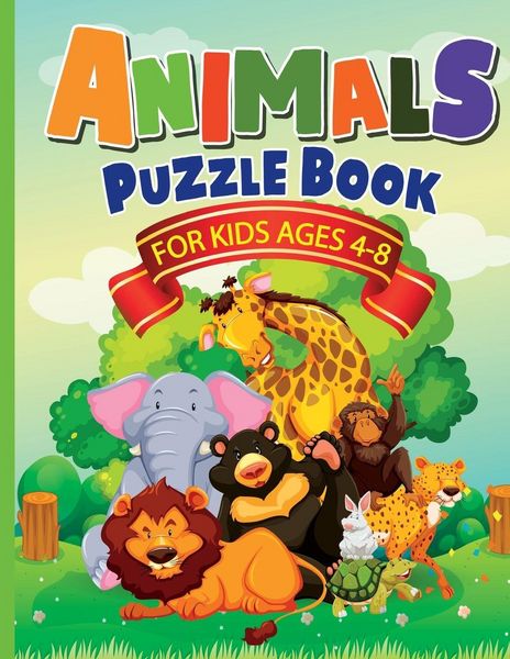 Produktbild: Animals Puzzle Book for Kids Ages 4-8